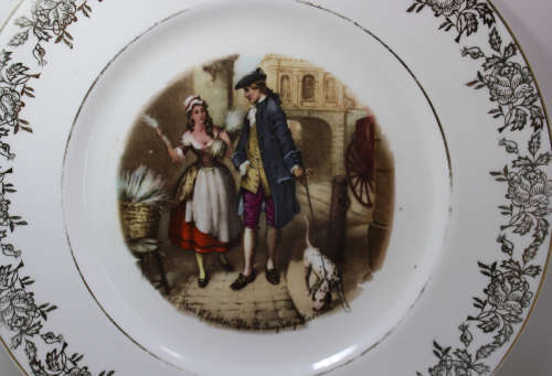 Vintage `Who`ll Buy My Lavender` Cries Of London Gilded Decorative Wall Plate By Royal Doulton