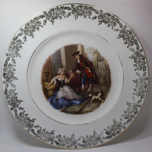 Vintage "Sweet Oranges" Cries Of London Gilded Plate By Royal Doulton