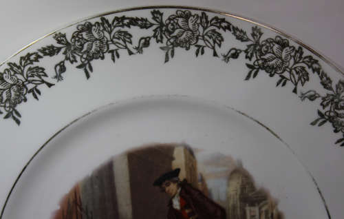 Vintage "Sweet Oranges" Cries Of London Gilded Plate By Royal Doulton