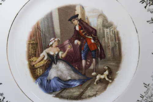 Vintage "Sweet Oranges" Cries Of London Gilded Plate By Royal Doulton