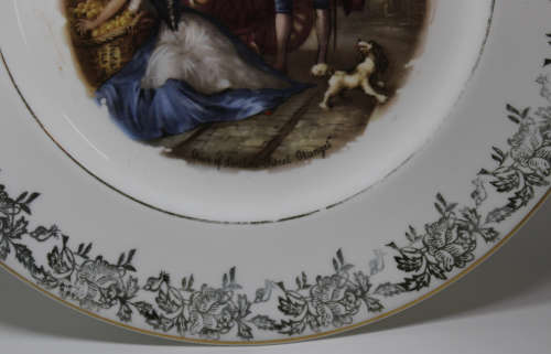 Vintage "Sweet Oranges" Cries Of London Gilded Plate By Royal Doulton