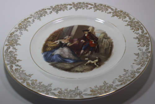 Vintage "Sweet Oranges" Cries Of London Gilded Plate By Royal Doulton