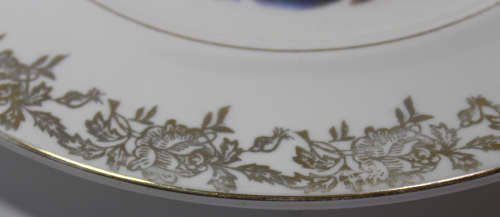 Vintage "Sweet Oranges" Cries Of London Gilded Plate By Royal Doulton