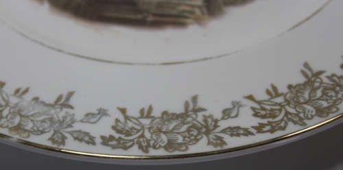 Vintage "Sweet Oranges" Cries Of London Gilded Plate By Royal Doulton