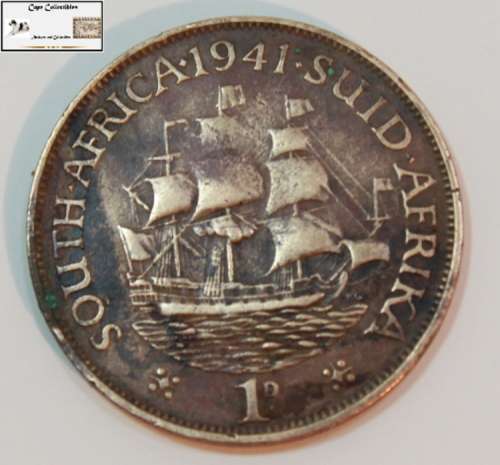 South Africa 1 Penny 1941 Coin Circulated