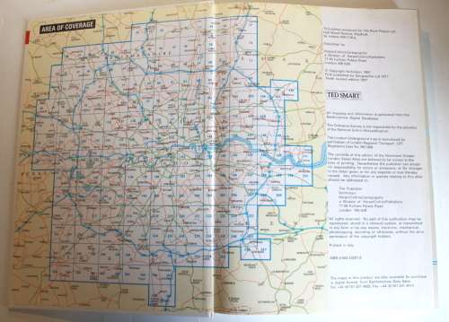 Nicholson Greater London Street Atlas Comprehensive Edition Hardcover Map Book 1997