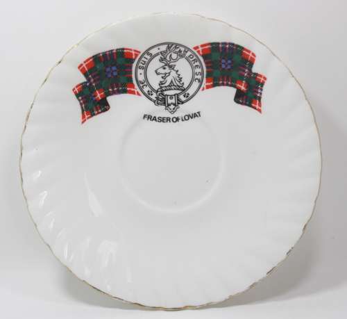 Clan Fraser Of Lovat Saucer Elizabethan Fine Bone China
