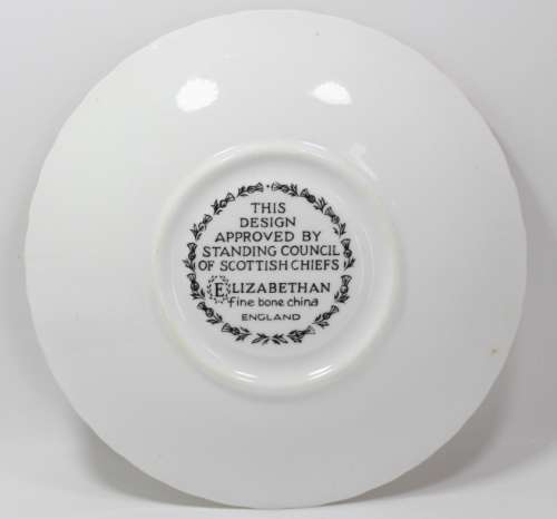 Clan Fraser Of Lovat Saucer Elizabethan Fine Bone China
