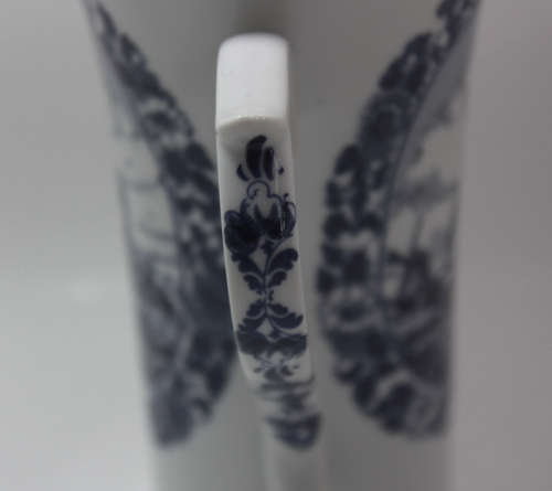 Pair of Delfts Blaauw Oude Molen Fabriek Vases with Handle