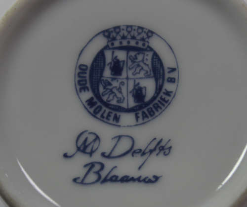 Pair of Delfts Blaauw Oude Molen Fabriek Vases with Handle