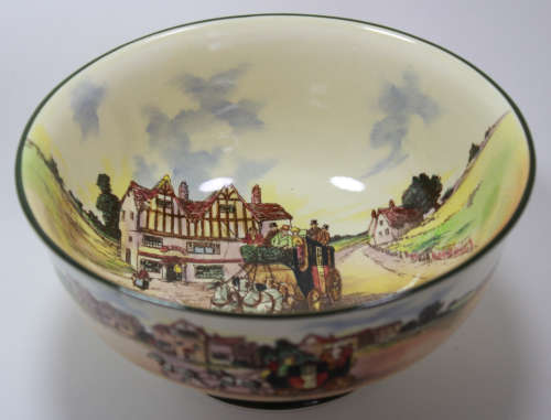 Royal Doulton Old English Coaching Scenes Footed Bowl.