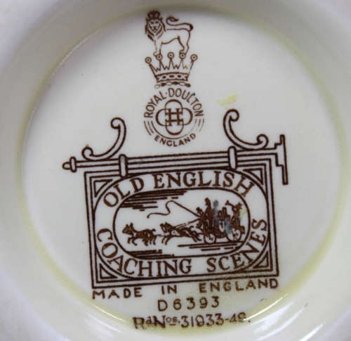 Royal Doulton Old English Coaching Scenes Footed Bowl.