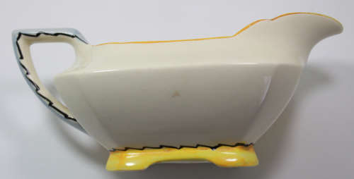Vintage John Maddock and Sons Gravy Boat Hand Painted Gladys Scarlett.