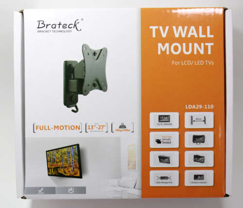 Brateck LDA29-110 Wall Bracket for 13` to 27` Flat Screens 20Kg`s