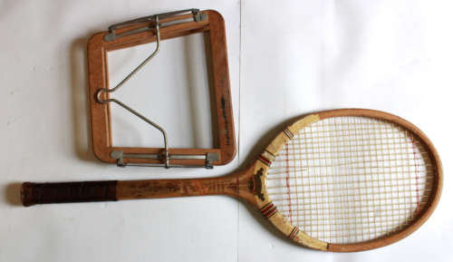 Vintage Dunlop Maxply Fort Wooden Tennis Racquet with Frame Press
