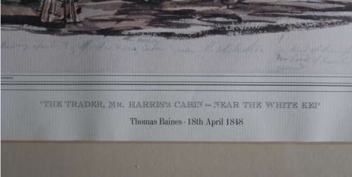 Thomas Baines Trader Mr Harris`s Cabin Near The White Kei Africana Museum Reproduction Print Framed