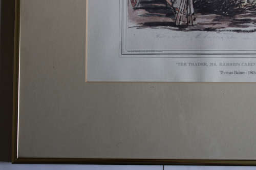Thomas Baines Trader Mr Harris`s Cabin Near The White Kei Africana Museum Reproduction Print Framed
