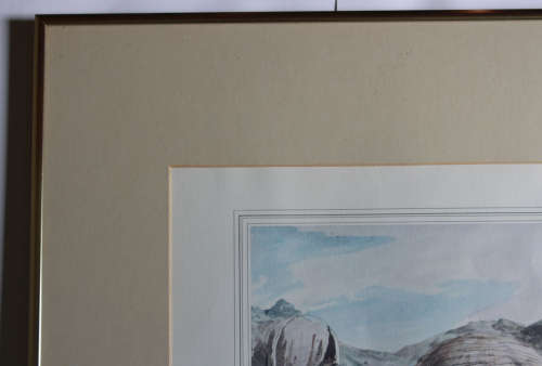 Thomas Baines Trader Mr Harris`s Cabin Near The White Kei Africana Museum Reproduction Print Framed