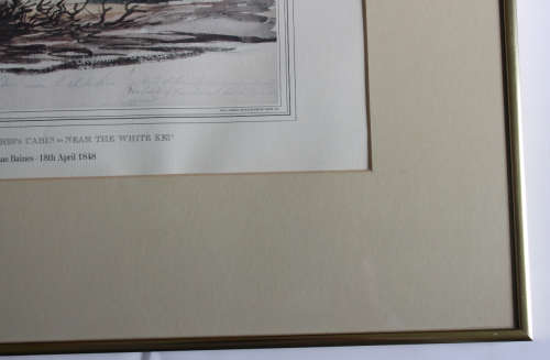 Thomas Baines Trader Mr Harris`s Cabin Near The White Kei Africana Museum Reproduction Print Framed