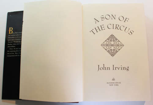 A Son Of The Circus by John Irving Hard Cover First Trade Edition