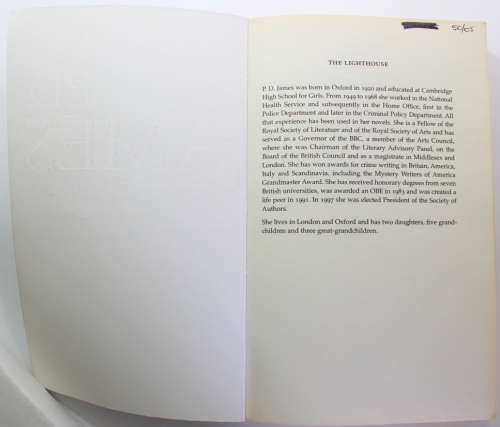 The Lighthouse by PD James Softcover Book