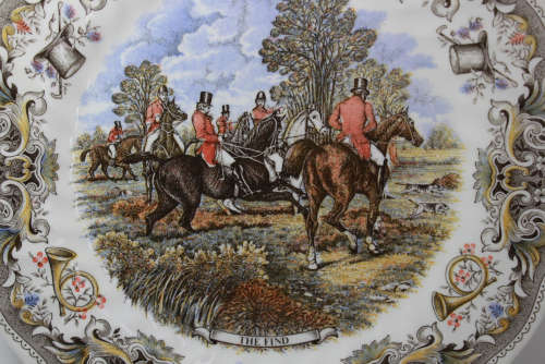Vintage Decorative Plate by Churchill - Hunting Scenes by J F Herring `The Find.`