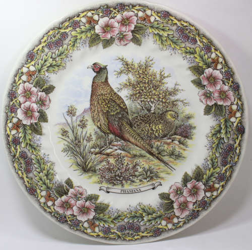 Vintage Decorative Wall Plate by Churchill - Wildlife Scenes Series `Phasiana` (Pheasant)