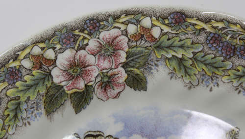 Vintage Decorative Wall Plate by Churchill - Wildlife Scenes Series `Meleagridiana` (Turkey)