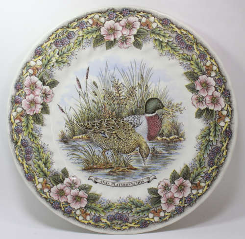 Vintage Decorative Wall Plate by Churchill - Wildlife Scenes Series `Meleagridiana` (Turkey)