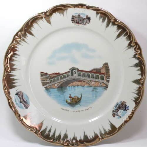Vintage Schirnding Bavaria Decorative Wall Plate `Venezia-Ponte Di Rialto`