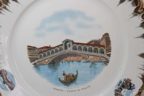 Vintage Schirnding Bavaria Decorative Wall Plate `Venezia-Ponte Di Rialto`