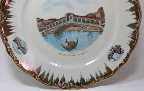 Vintage Schirnding Bavaria Decorative Wall Plate `Venezia-Ponte Di Rialto`