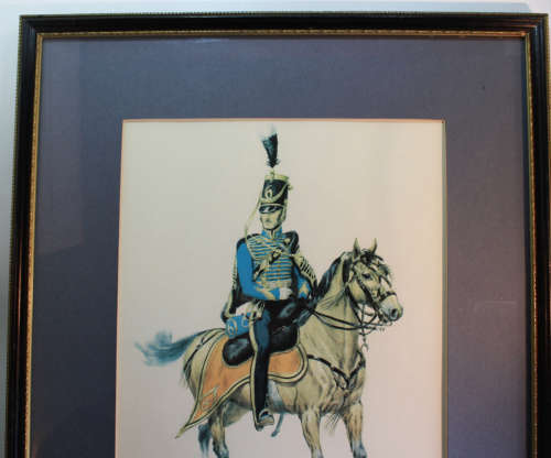 Cavalry Officer Kingdom Of The Netherlands 1825 by Wolfgang Tritt Framed Reproduction Print