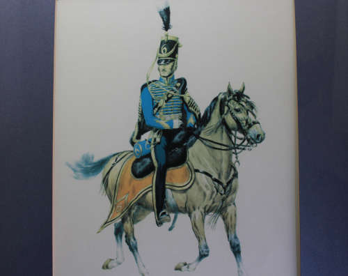 Cavalry Officer Kingdom Of The Netherlands 1825 by Wolfgang Tritt Framed Reproduction Print