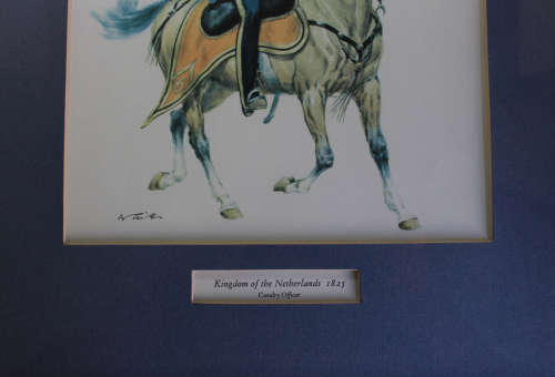 Cavalry Officer Kingdom Of The Netherlands 1825 by Wolfgang Tritt Framed Reproduction Print