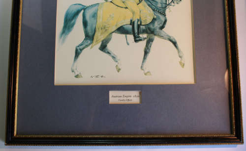 Cavalry Officer Austrian Empire 1820 by Wolfgang Tritt Framed Reproduction Print