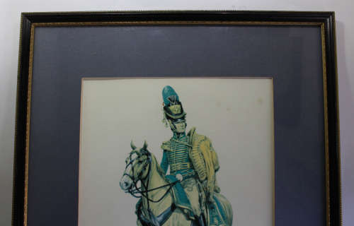 Cavalry Officer United States of North America 1810-17 by Wolfgang Tritt Framed Reproduction Print