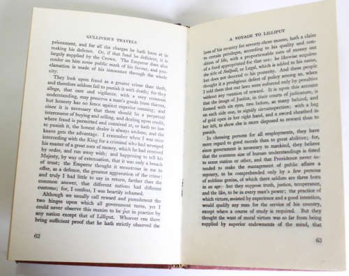 Gulliver`s Travels by Jonathan Swift Part 1 and 2, a Priory Classics Hardcover Book