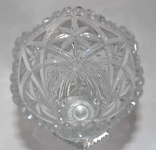 Elegant Vintage Lead Crystal Footed Vase