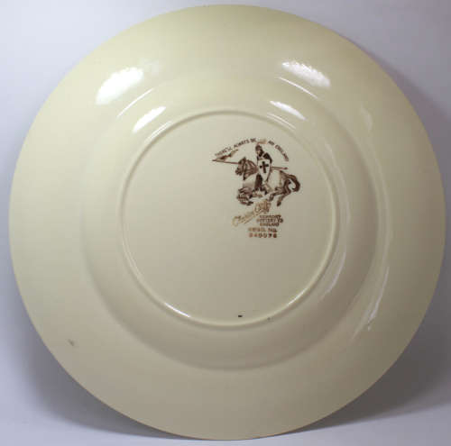 Vintage Clarice Cliff Law Courts Newport Pottery Decorative Wall Plate Reg No 840076 Plate
