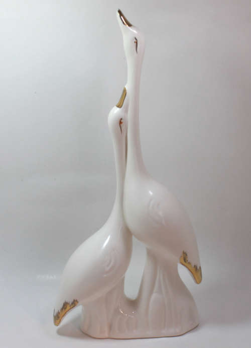 Pair of White Storks Figurine