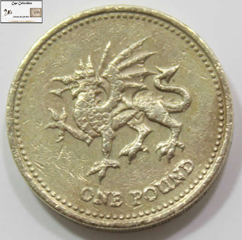 UK 1 Pound 2000 Welsh Dragon Commemorative Issue Coin EF40