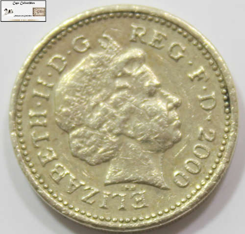 UK 1 Pound 2000 Welsh Dragon Commemorative Issue Coin EF40