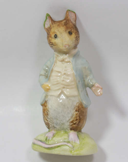 Vintage Johnny Town-Mouse Beatrix Potter Miniature Figurine by Beswick