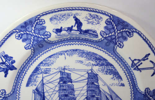 RRS Discovery 1901 Decorative Wall Plate by J W Baker.