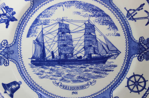 RRS Discovery 1901 Decorative Wall Plate by J W Baker.