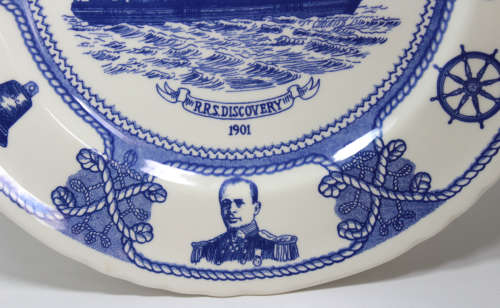 RRS Discovery 1901 Decorative Wall Plate by J W Baker.
