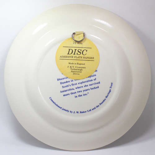 RRS Discovery 1901 Decorative Wall Plate by J W Baker.