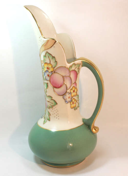 Vintage Crown Devon Fieldings Art Deco Ewer Style Vase A127