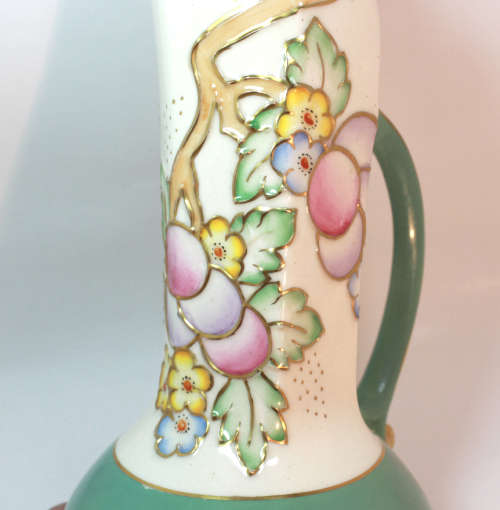Vintage Crown Devon Fieldings Art Deco Ewer Style Vase A127